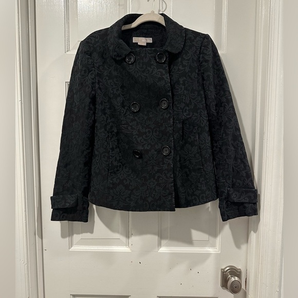 MICHAEL Michael Kors Jackets & Blazers - Michael Kors Jacket Womens Size 8 Black Winged Collar Crop Blazer